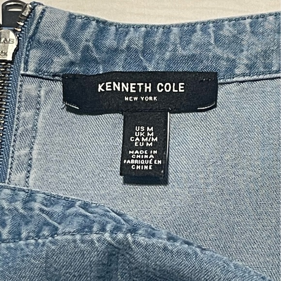 Kenneth Cole New York Denim shirt Women’s Size M Preowned - Picture 3 of 8